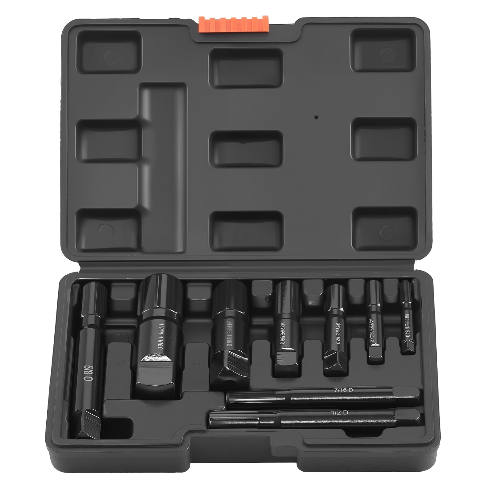 VEVOR Pipe Extractor Set, 9 Pieces Heavy Duty Steel Broken Pipe ...
