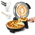 thumbnail image 1 of VEVOR Pizza Oven, 12 in Electric Pizza Maker, 1200W Electric Pizzas Cooker with Cordierite Stone, 5-Mode Temperature Control, Viewing Window for Precise Cooking, Heats up to 788 ˚F, for Home (Black), 1 of 9