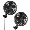 thumbnail image 1 of VEVOR Plant Fan, Grow Tent Clip On Fan Rechargeable, USB Port with 9 Speeds & Circulation Mode, Smart Control, Powerful Oscillating, Long Runtime for Hydroponics Circulation Cooling, Black, 2 Pack, 1 of 9