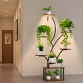 thumbnail image 1 of VEVOR Plant Stand Indoor with Grow Lights, 62 in Tall 8-Tier Lighted Plant Shelf, Metal Corner Plants Holder, 3 Timer & 10 Brightness, Tree-Shaped Flower Display Rack for Living Room Balcony Decor, 1 of 9