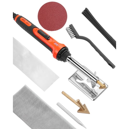 VEVOR Plastic Welder Kit, 60W/100W Dual-Power Plastic Welding Soldering Iron with 3 Welding Tips and 20 Welding Rods, Professional Plastic Repair Welding Tool, Car Bumper, Kayaks, Toys, Electronics