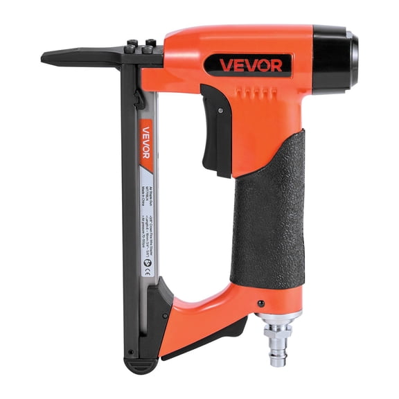 VEVOR Pneumatic Staple Gun, 22 Gauge Long-Nose Upholstery Stapler for 71 Series Fine Wire Staples 3/8-inch Crown 1/4"-5/8" Length, Max 180PCS Loading