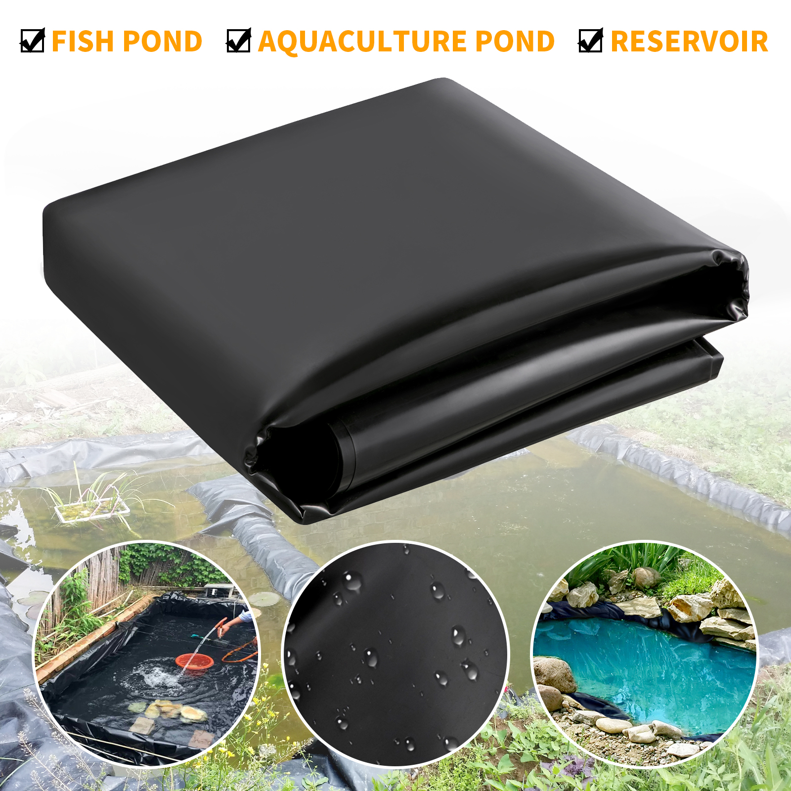 USA Pond Products Pond Liner 6x10 Blue