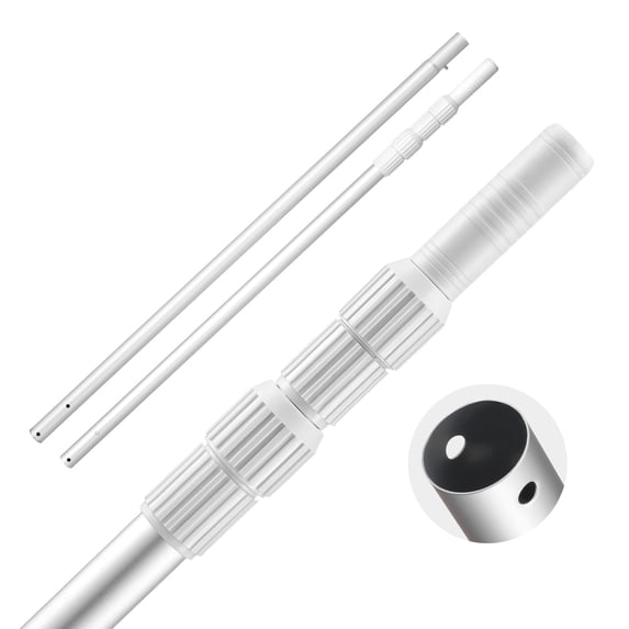 VEVOR Pool Pole, 3.4 to 12 Ft Telescoping Swimming Pool Cleaning Poles, Professional Adjustable Telescopic Pole with Extension Pole,Heavy Duty Cleaner Stick for Skimmer Net, Rake, Brush, Vacuum Head