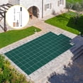 thumbnail image 1 of VEVOR Pool Safety Cover Fits 14x26ft Rectangle Inground Safety Pool Cover Green Mesh Solid Pool Safety Cover for Swimming Pool Winter Safety Cover, 1 of 9
