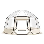 VEVOR Pop up Bubble Tent, 15 x 13.8 ft Waterproof & UV-Resistant, Clear Camping Tent Shelter, Outdoor Garden Dome Igloo Tents with Windows, 540   Panoramic View, for 12-15 Persons Patio Backyard