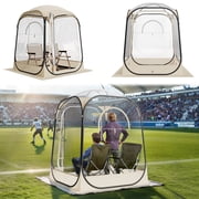 VEVOR Pop up Sports Tent, 50x50 in Clear Bubble Tent for 1 Person, Waterproof Outdoor Pod with Floor Mat & Top Cover, Garden Igloo Dome Tents Camping Shelter fo