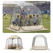 VEVOR Pop up Sports Tent, 72x72 in Clear Bubble Tent for 2-4 Persons, Waterproof Outdoor Pod with Floor Mat & Top Cover, Garden Igloo Dome Tents Camping Shelter for Events Fishing Cheering