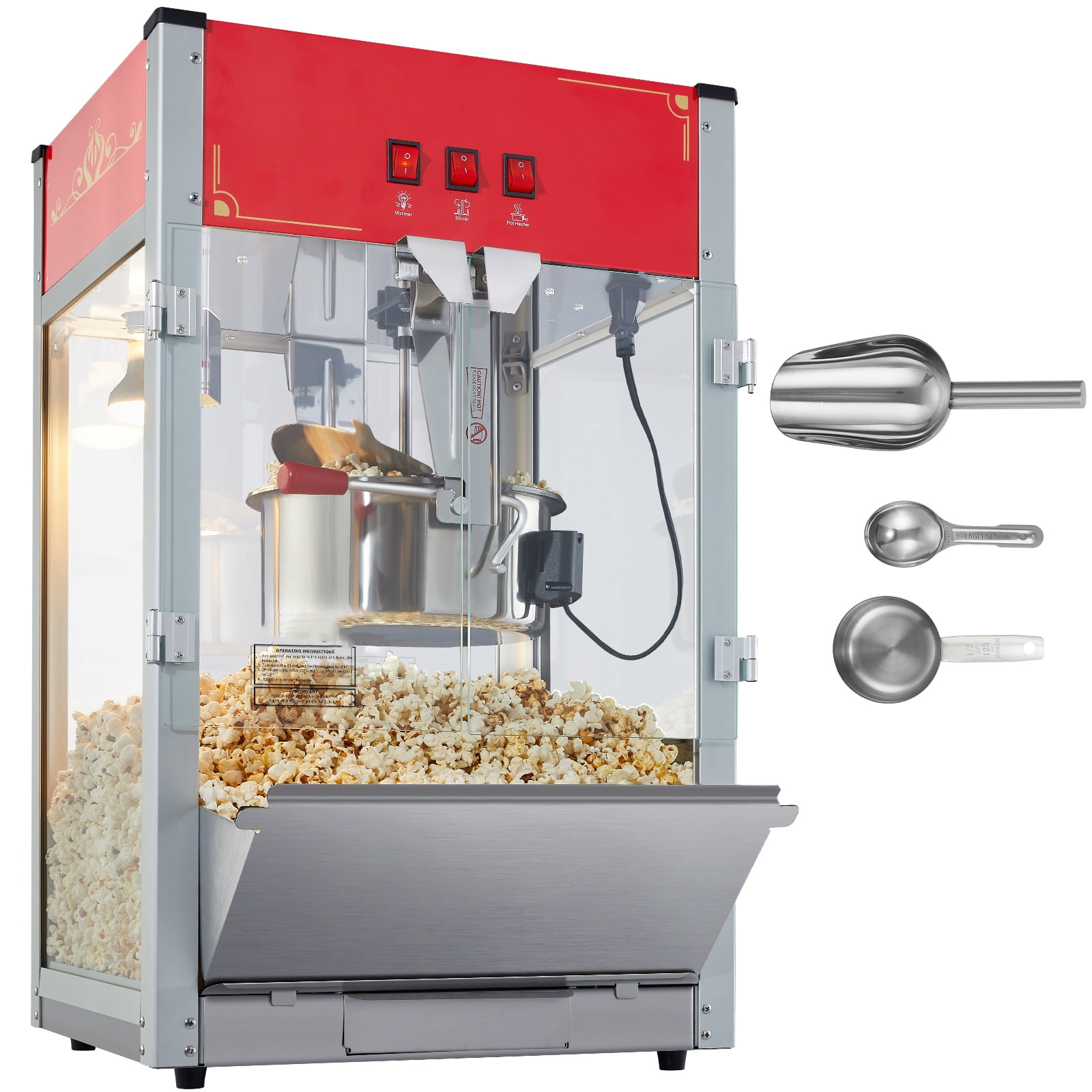Popcorn Maker Countertop Durable with Cord Storage Kitchen - AliExpress