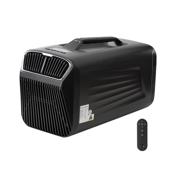 VEVOR Portable Air Conditioner, 4000BTU 3-Speed Air Conditioning Unit with 24H Timer, Air Portable AC Adjustable from 16-30℃, Compatible with AC/DC for Outdoor Tent Camping, V or Home Use,Dark Grey