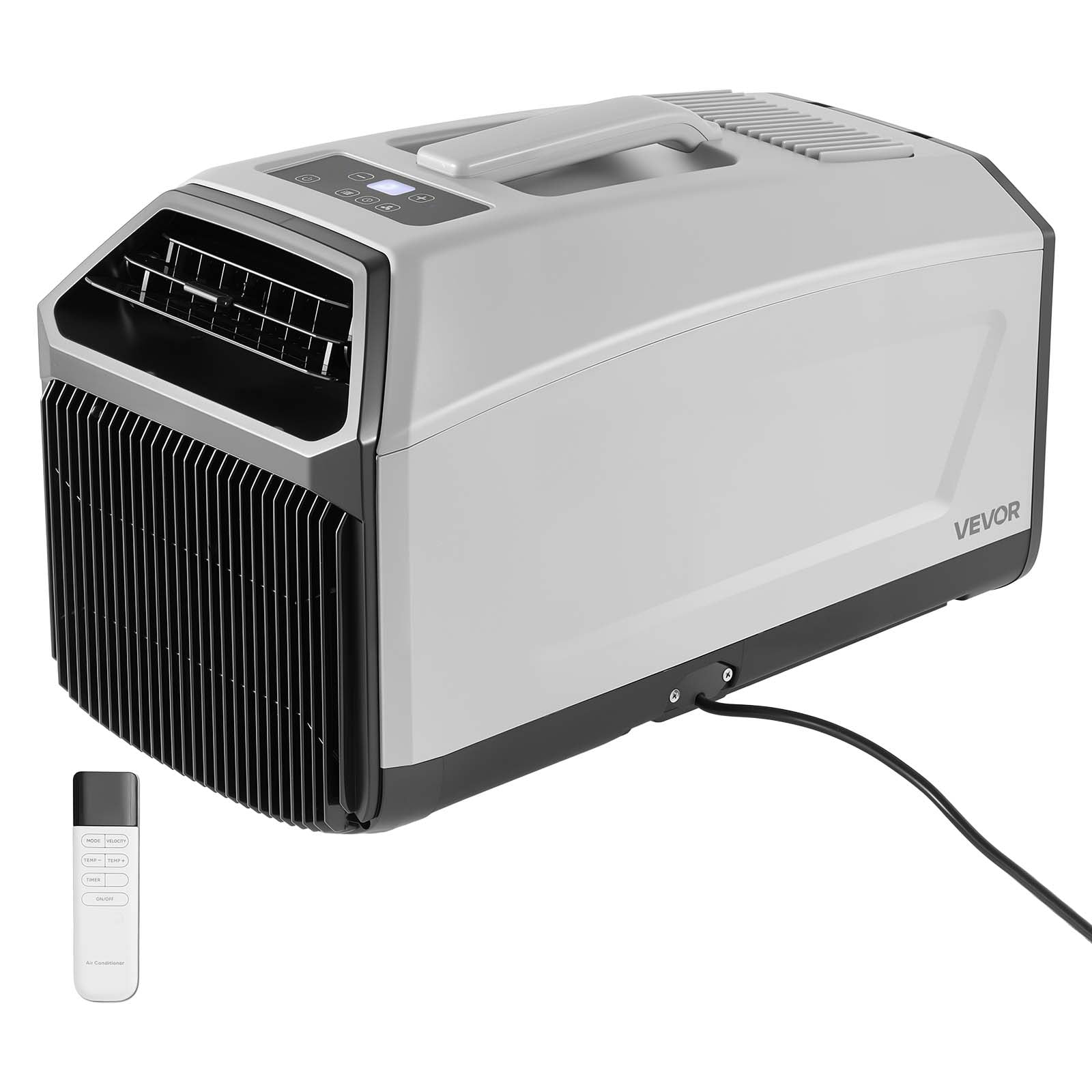 VEVOR Portable Camping Air Conditioner 3050 BTU, Tent AC Unit with Hose, Remote & Touch Control, 61–90°F Adjustable, 150 m³/h High Airflow, Low Noise, Ideal for Tent. RV, Outdoor Cooling, Dark Grey