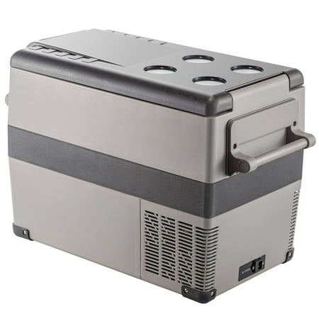 VEVOR Portable Refrigerator 37 Quart(35 Liter),12 Volt Refrigerator App Control(-4?~68?), Car Refrigerator Dual Zone with 12/24v DC & 110-240v AC for Camping, Travel, Fishing, Outdoor or Home Use