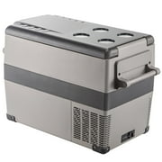 VEVOR Portable Refrigerator 37 Quart(35 Liter),12 Volt Refrigerator App Control(-4℉~68℉), Car Refrigerator Dual Zone with 12/24v DC & 110-240v AC for Camping, Travel, Fishing, Outdoor or Home Use
