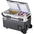 thumbnail image 1 of VEVOR Portable Car Refrigerator, 12 Volt Car Refrigerator Fridge, 40 L / 42.3 qt Dual Zone Portable Freezer, -4℉-68℉ Adjustable Temperature, Compressor Cooler, 1 of 9