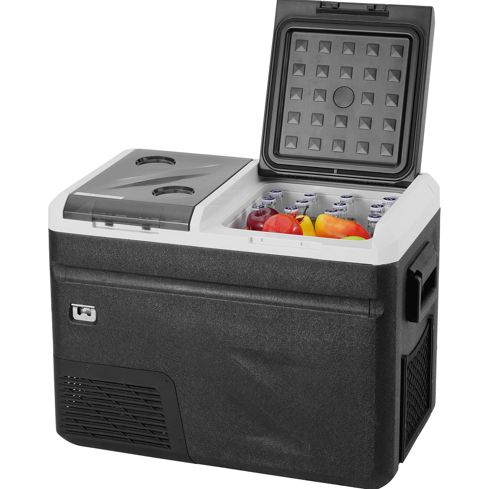 VEVOR 38QT Dual Zone Portable Car Refrigerator Freezer with Ice Maker
