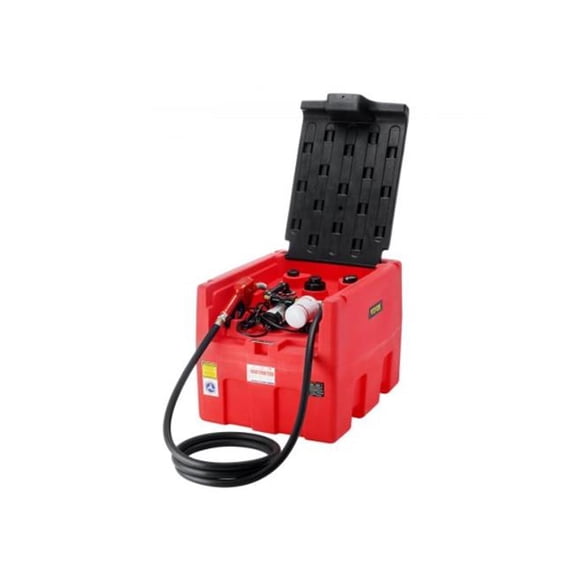 VEVOR Portable Diesel Gasoline Tank 48 Gal Fuel Tank with 12V Transfer Pump