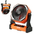 thumbnail image 1 of VEVOR Portable Fan Rechargeable 8 inch, Battery Powered Fan with LED Lantern, 4 Speeds Adjustable Portable Small Table Fan Personal, USB Battery Operated Fans for Travel Bedroom Home Camping Office, 1 of 9