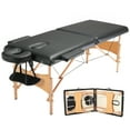thumbnail image 1 of VEVOR Portable Massage Table 28" W, 2 Folding Lightweight Massage Table, 8-Level Height Adjustable Salon Tattoo Bed, Spa Table with Headrest, Armrests, Hand Pallet & Carrying Bag, 600LBS, 1 of 9