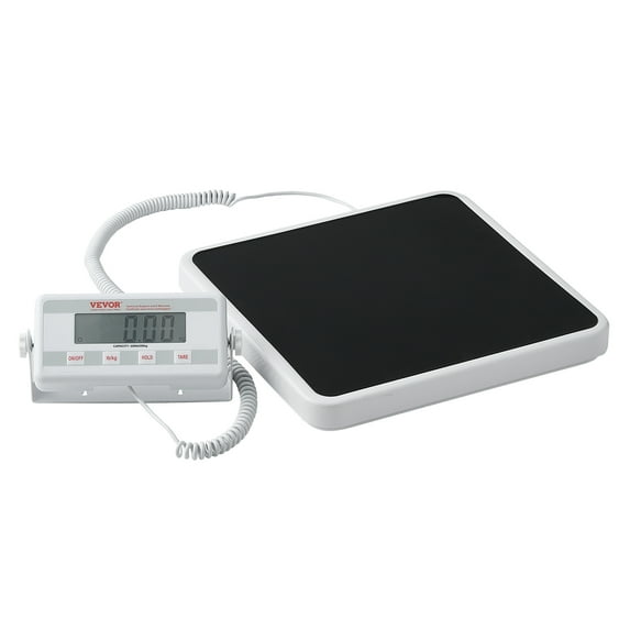 VEVOR Portable Medical Scale, Professional Digital Physician Scale for Weighing - with Anti-Slip Mat, 2 Units (kg/lb), Hold & Tare Function, 550LBS Capacity Physician Wight Scale