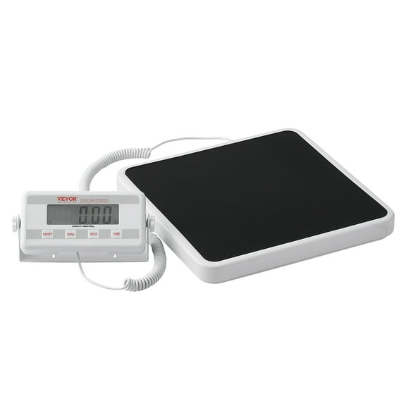 VEVOR Portable Medical Scale, Professional Digital Physician Scale for Weighing - with Anti-Slip Mat, 2 Units (kg/lb), Hold & Tare Function, 400LBS Capacity Physician Wight Scale