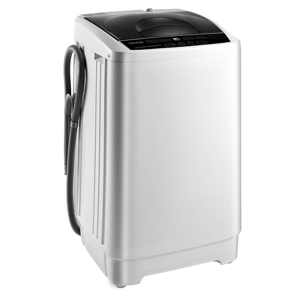 VEVOR Portable Washing Machine, Portable Washing 1.3 Cu.ft with LED Display, Stainless Steel Drum, 8 Wash Programs & 6 Adjustable Water Levels, Portable Washer for Apartments, RVs , and Dorms