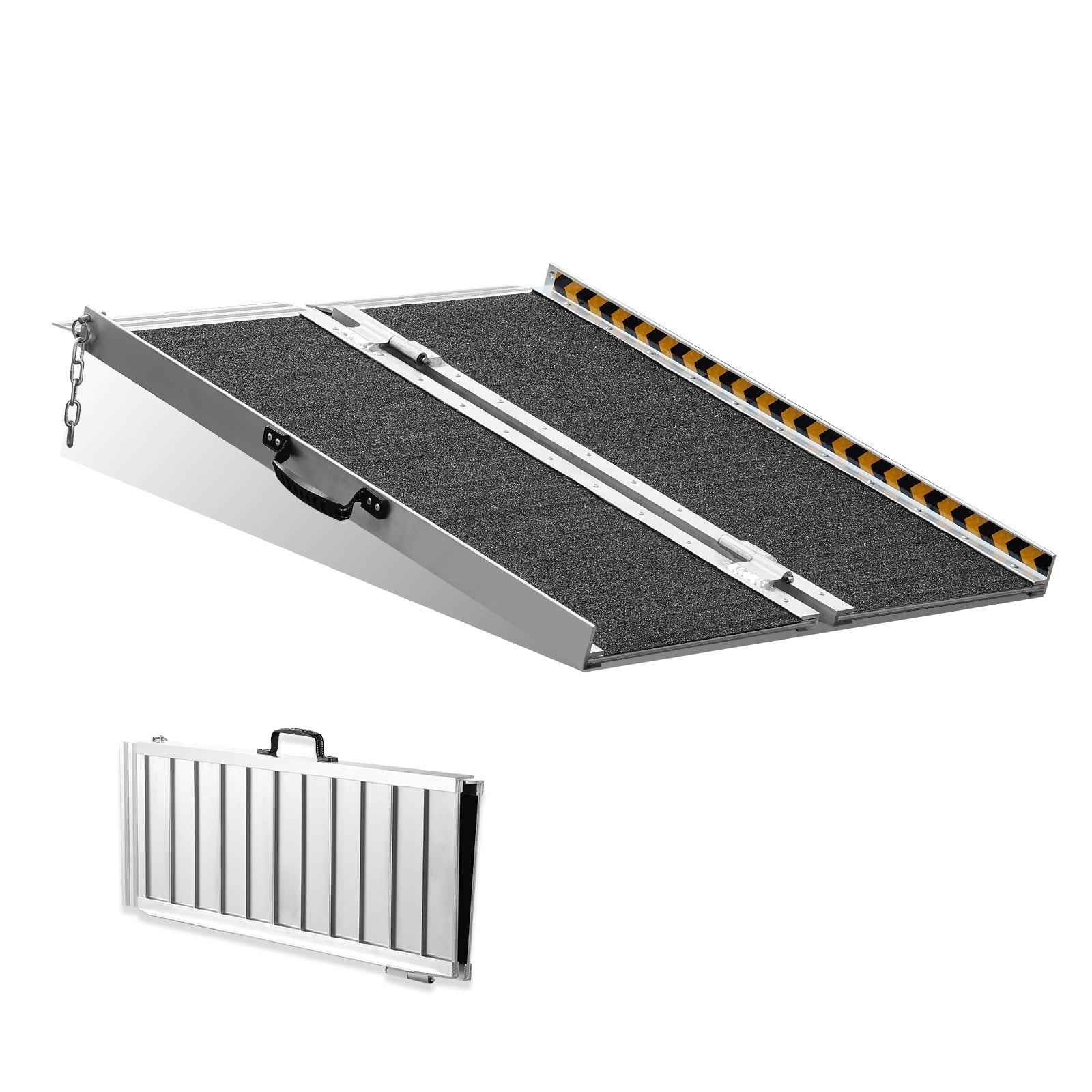 VEVOR Portable Wheelchair Ramp, 3 ft 800 lbs Capacity, Non-Slip ...
