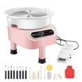 thumbnail image 1 of VEVOR Pottery Wheel, 11 inch Pottery Forming Machine, Direct Drive Ceramic Wheel with 3 Support Legs for DIY Art Craft, 450W Electric Wheel for Pottery with Foot Pedal and LCD Touch Screen, Pink, 1 of 9