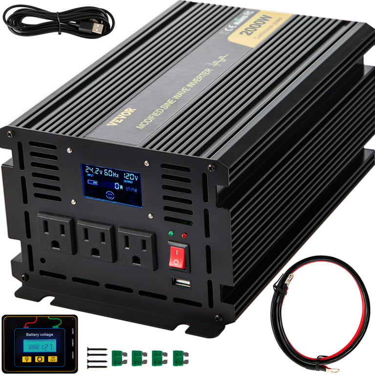 https://i5.walmartimages.com/seo/VEVOR-Power-Inverter-2000W-Modified-Sine-Wave-DC24V-AC120V-Car-Converter-USB-Port-LCD-Display-Remote-Controller-LED-Indicator-AC-Outlets-RV-Truck-Boa_9e05529e-de2e-4752-b47a-5e22fb59e3ed.f23edc8df5e397e374f40e00ba65b5f6.jpeg?odnHeight=768&odnWidth=768&odnBg=FFFFFF