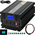 thumbnail image 1 of VEVOR Power Inverter 2000W Modified Sine Wave Inverter DC12V to AC120V Car Converter with USB Port LCD Display Remote Controller LED Indicator AC Outlets Inverter for Car RV Truck Boat Travel Camping, 1 of 9