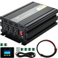 thumbnail image 1 of VEVOR Power Inverter 2500W Modified Sine Wave Inverter DC24V to AC120V Car Converter with USB Port LCD Display Remote Controller LED Indicator AC Outlets Inverter for Car RV Truck Boat Travel Camping, 1 of 9