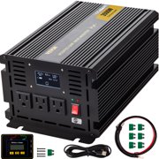 VEVOR Power Inverter 3500W Modified Sine Wave Inverter DC 24V to AC 120V Car Converter with LCD Display Remote Controller LED Indicators AC Outlets Power Inverter for Car RV Truck Boat Travel Camping