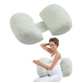 thumbnail image 1 of VEVOR Pregnancy Wedge Pillow, W-Shaped Maternity Pillow for Pregnant Women, Soft and Breathable Pregnancy Pillow with Removable & Washable Cover for Back Belly Hips Support, Lightweight, 1 of 9