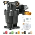 thumbnail image 1 of VEVOR Pressure Washer Pump, 3/4" Shaft Horizontal, 3500 PSI, 2.5GPM, Replacement Power Washer Pumps Kit with 5 Nozzles, Hardware and Siphon Tube, Compatible with Simpson, Honda, Troy-Bilt, Generac, 1 of 9