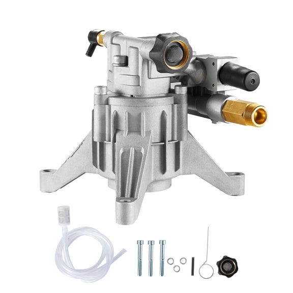 VEVOR Pressure Washer Pump, 7/8" Shaft Vertical, 2400 PSI, 2.5 GPM, Replacement Power Washer Pumps Kit with Hardware and Siphon Tube, Compatible with RYOBI, Honda, PowerStroke, Briggs and Stratton