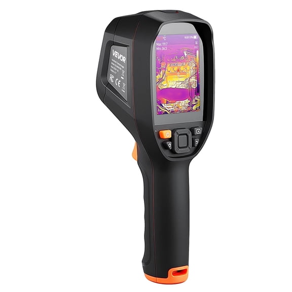 VEVOR Pro Thermal Imaging Camera, Upgraded 512 x 384 TISR Super Resolution, 3.45" LCD Infrared Thermal Imager with 2MP Visual Camera, 25HZ Refresh Rate, -4F - 1022F, 4 Image Modes & 7 Color Palette