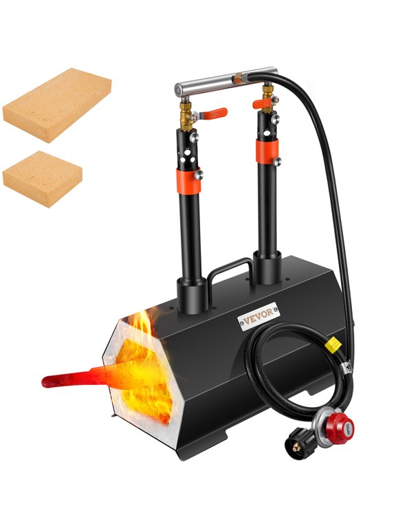 Propane Forge Portable, Double Burner Tool and Knife Making, Large Capacity Blacksmith Farrier Forges, Mini Furnace Blacksmithing, Gas Forging Tools and Equipment, Complete Kit