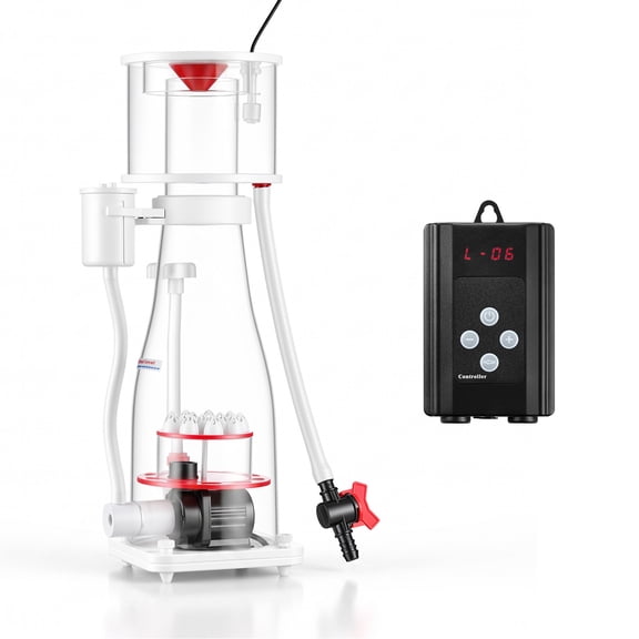 VEVOR Protein Skimmer for 106-185 Gal Saltwater Aquariums In Sump with Pump, Protein Skimmer with DC Pinwheel Pump, Adjustable Control, for 106-185Gal Saltwater Aquarium & Reef Tank, In Sump Use Only