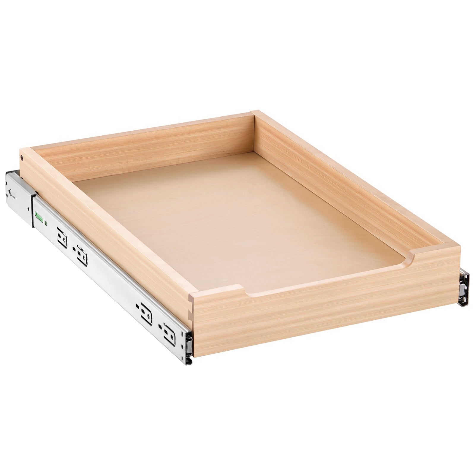 VEVOR Pull Out Cabinet Organizer, 14"W x 21"D Cabinet Drawer, Soft Close Slide out Shelf, Heavy-Duty Sliding Wood Drawer, Bottom and Side Assembly Base Cabinet Organization, Kitchen Pantry Bathroom