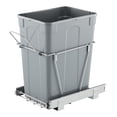 thumbnail image 1 of VEVOR Pullout Trash Can for Kitchen Cabinets, 35 QT Garbage Waste Recycling Bin, Under Mount Waste Container, with Heavy Duty Metal Full Extension Sliding System and Handle, for Sink, Under Counter, 1 of 9