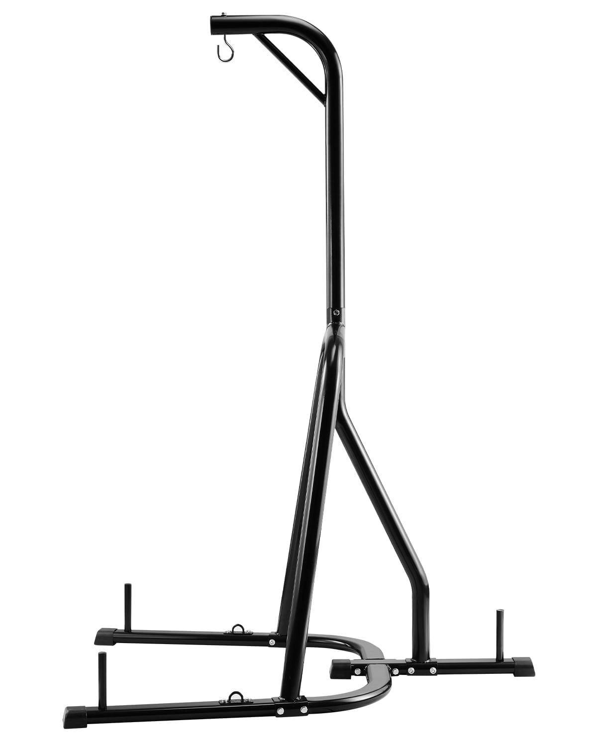 VEVOR Punching Bag Stand, Steel Heavy Duty Workout Equipment, Boxing Punching Bag Stand, Holds Up to 140 lbs, Freestanding Sandbag Rack with Weighted Base, Training Equipment for Home Gym Fitness