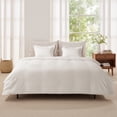 thumbnail image 1 of VEVOR Queen Duvet Cover Set, 100% Cotton, 3 Pieces Bedding Set Queen Size with 1 Duvet Cover 90 x 90 in and 2 Pillow Shams 20 x 26 in, Soft Breathable, Double Zipper Closure, for Home Bedding, White, 1 of 9
