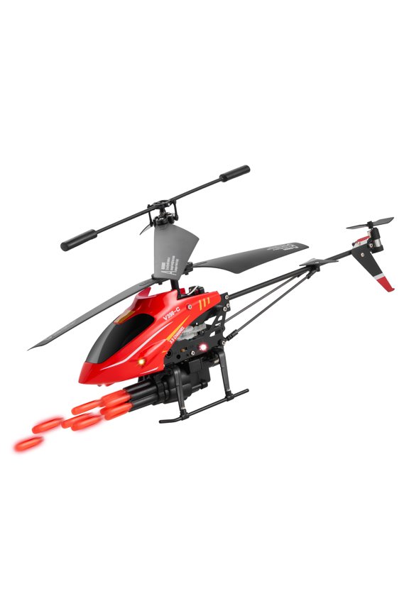 RC Helicopter, 2.4GHz Flying Remote Control Helicopter with Shooting Mode, 3.5 Channel RC Airplane for Kid, Altitude Hold, One-Key Takeoff/Landing & LED Lights, Toys for Kids Ages 14 and up