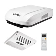 VEVOR RV Air Conditioner, 15000 BTU RV AC Unit, 120V Ducted Rooftop Air Conditioner with Heat Pump & Cooling, Variable Speed Easy Install Quiet AC Unit with ADB Button Control & Remote Control, White