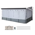 thumbnail image 1 of VEVOR RV Awning Sun Shade Room - Compatible with 18 -19 ft Awnings, RV Awning Sun Shading Room with Door & Ventilated Mesh Windows, Sunproof & Windproof Three-Sided Enclosure Tent for RV Camping, 1 of 9