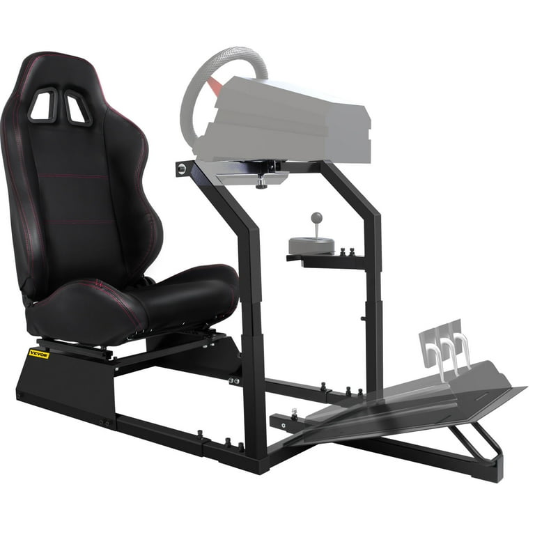 VEVOR Racing Steering Wheel Stand Cockpit with Real Racing Seat Simulator  Height Adjustable Fit for Logitech G25, G27, G29, G920 