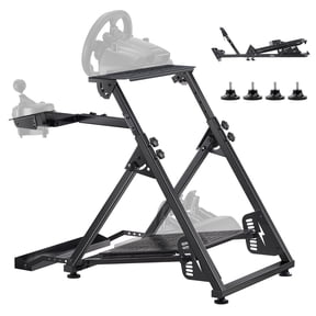 VEVOR Racing Wheel Stand, Adjustable & Foldable Simulator Stand for Logitech G923 G920 G29 G27, Thrustmaster T300RS TX F458 T500RS T3PA-PRO(F1/GT) Gaming Cockpit,Pedals Simulator NOT Included