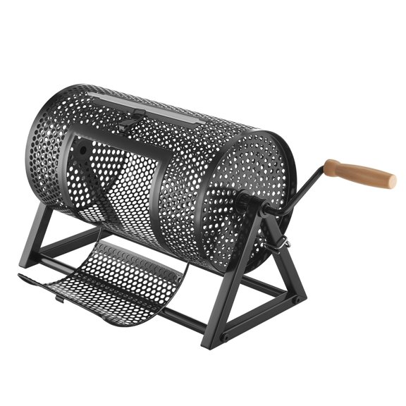 VEVOR Raffle Ticket Spinner, 11.6" x 6.6" Holds 2500 Tickets or 100 Ping Pong Balls, Raffle Drum Lottery Spinning Cage with Reinforced Handle, Stable Triangular Stand, for Events and Gatherings, Blac