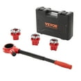 thumbnail image 1 of VEVOR Ratchet Pipe Threader Kit, 1/2" NPT, 3/4" NPT,1" NPT Manual Ratcheting Pipe Threader, Portable Pipe Threading Tool Set with 3PCS NPT Dies,Storage Case for Galvanized Aluminum Iron Copper Pipes, 1 of 9