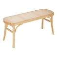 thumbnail image 1 of VEVOR Rattan Bench, 43.3" Wooden Rattan Bench, Entrywway Bench with Oak Wood Legs, Bedroom End of Bed Boho Bench with Hand Woven Rattan, for Living Room, Kitchen, 1 of 9
