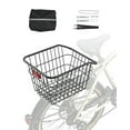 thumbnail image 1 of VEVOR Rear Bike Basket, Metal Wire Bicycle Basket with Reflective Tail Light & Waterproof Cover, Durable Bike Back Basket, Fits to Most Rear Bike Racks, 1 of 9